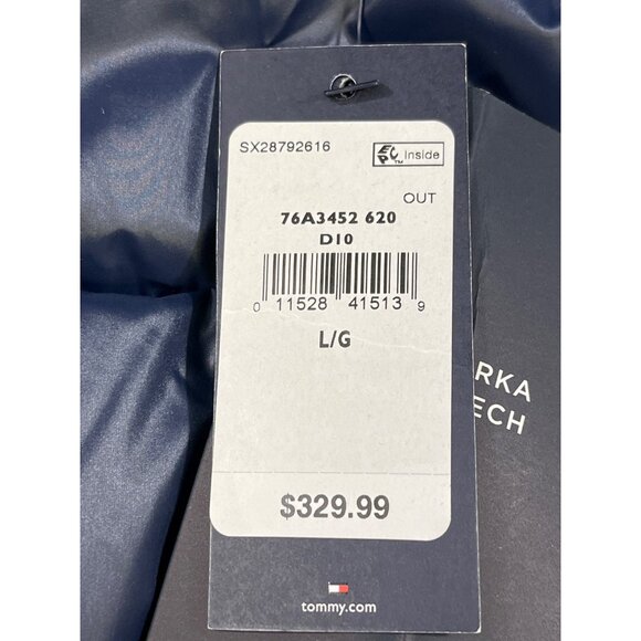 Tommy Hilfiger Women's Green Winter Puffer Coat Size L SKU 5671 - Picture 5 of 8